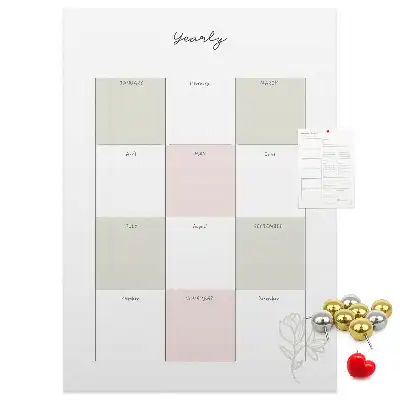 Cork Note Board Annual planner