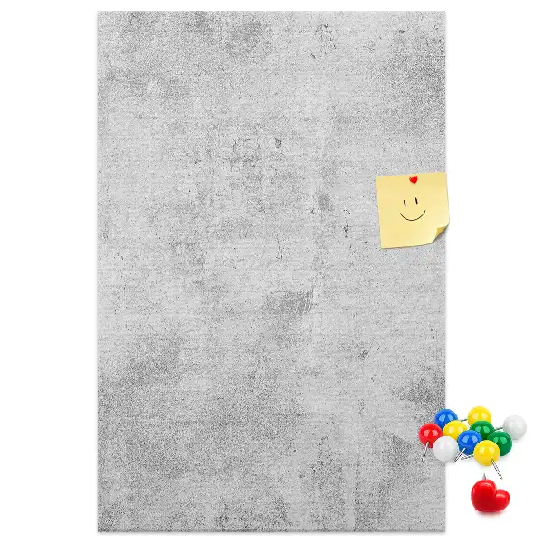 Wall cork memo board Concrete wall