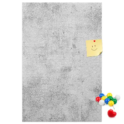 Concrete Wall Cork Memo Board