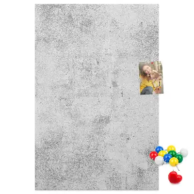 Wall cork memo board Concrete wall