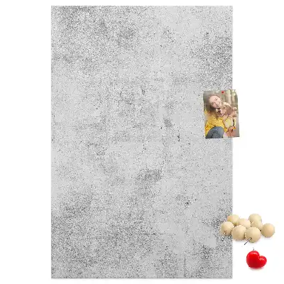 Concrete Wall Cork Memo Board