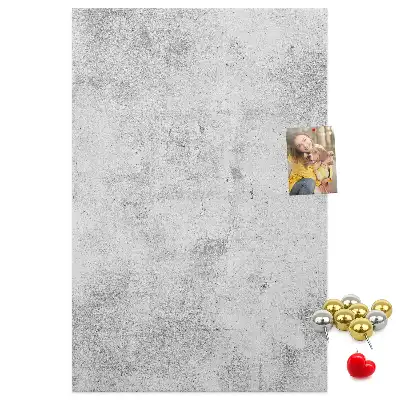 Concrete Wall Cork Memo Board