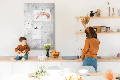 Wall cork memo board Concrete wall