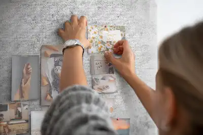 Wall cork memo board Concrete wall