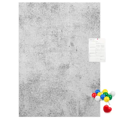 Wall cork memo board Concrete wall