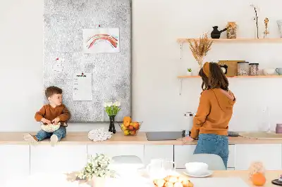 Concrete Wall Cork Memo Board