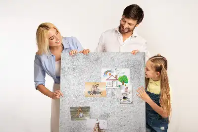 Wall cork memo board Concrete wall