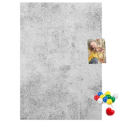 Wall cork memo board Concrete wall