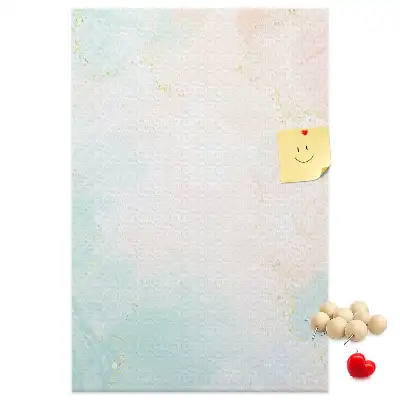Cork Note Board Abstraction in pastels