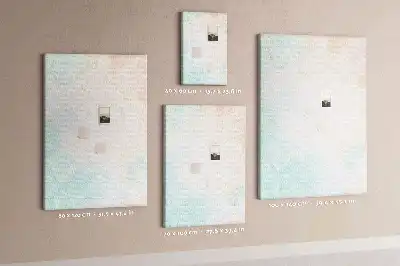Cork Note Board Abstraction in pastels