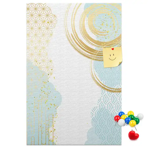 Decorative abstract cork memo board