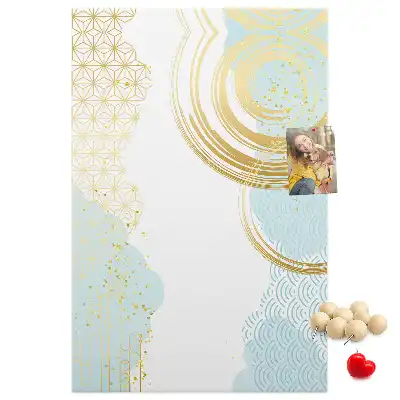 Decorative abstract cork memo board