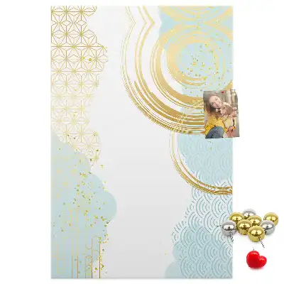 Decorative abstract cork memo board