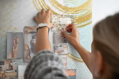 Decorative abstract cork memo board
