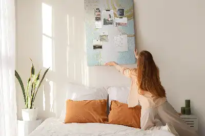 Decorative abstract cork memo board