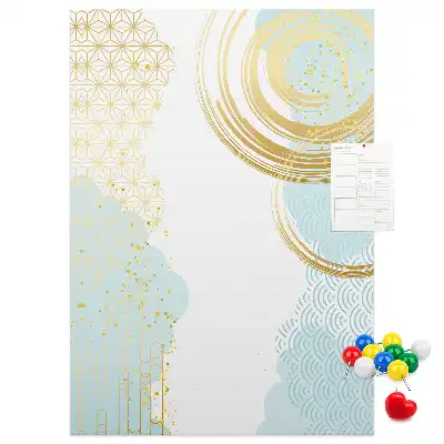 Decorative abstract cork memo board