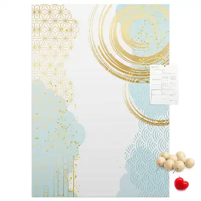 Decorative abstract cork memo board