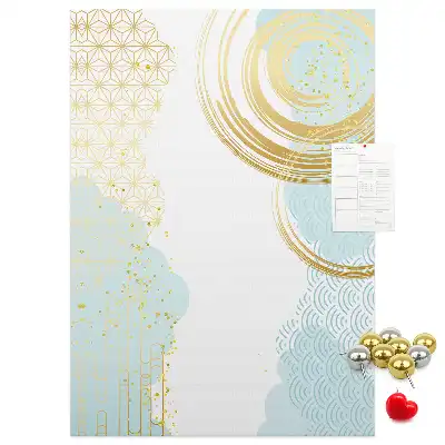 Decorative abstract cork memo board