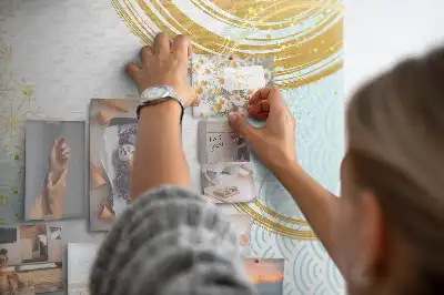 Decorative abstract cork memo board