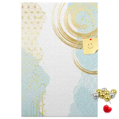 Decorative abstract cork memo board