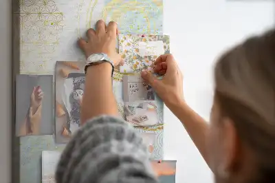 Decorative abstract cork memo board