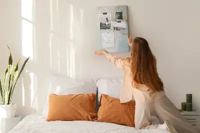 Decorative abstract cork memo board