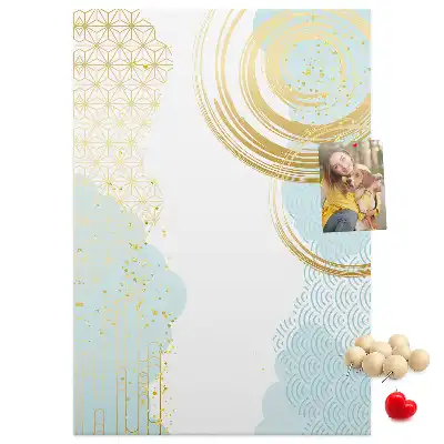 Decorative abstract cork memo board