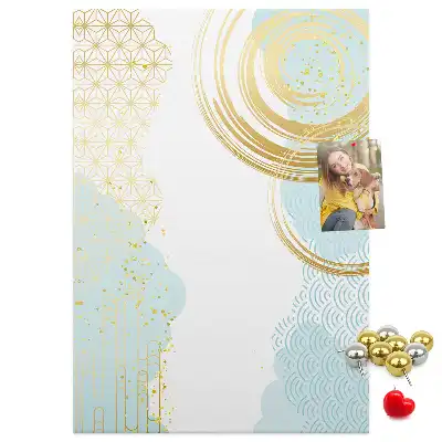Decorative abstract cork memo board
