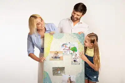 Wall cork memo board Decorative border