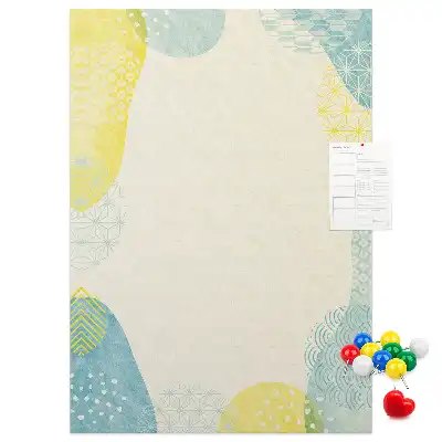Wall cork memo board Decorative border