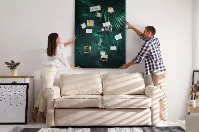 Exotic leaves cork pin board