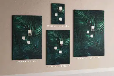 Exotic leaves cork pin board
