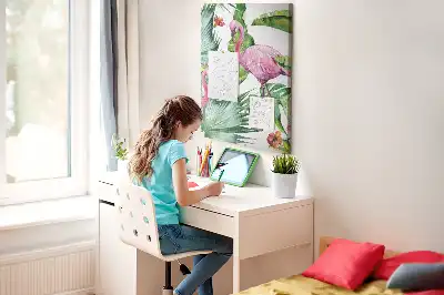 Wild Flamingo Nature Cork Note Board