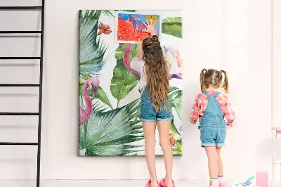 Wild Flamingo Nature Cork Note Board