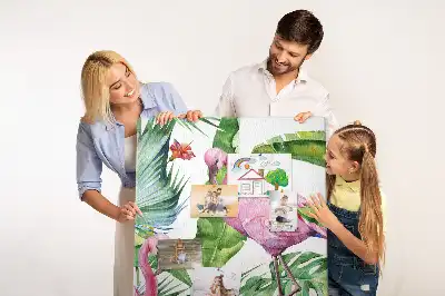 Wild Flamingo Nature Cork Note Board