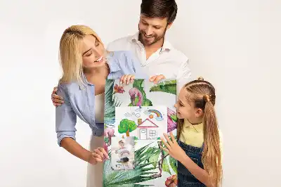 Wild Flamingo Nature Cork Note Board