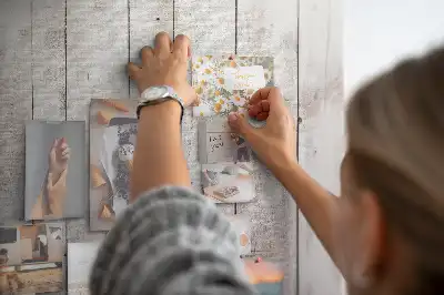 Wooden cork pin board