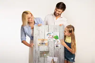 Wooden cork pin board