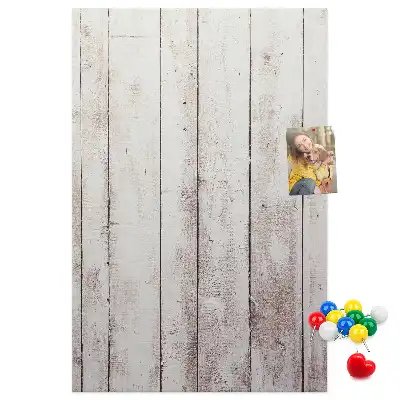 Wooden cork pin board