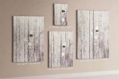 Wooden cork pin board