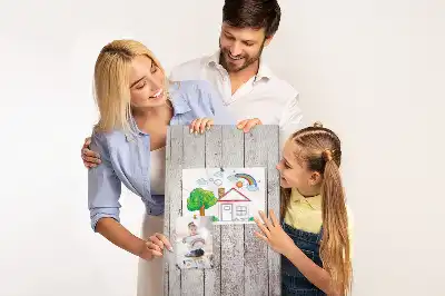 Wooden cork pin board