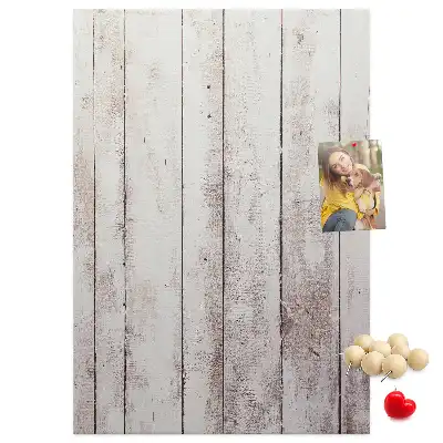 Wooden cork pin board
