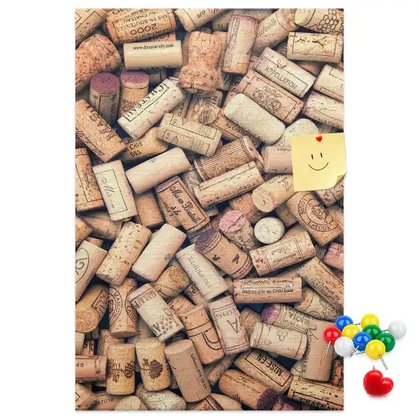 Wine cork note board