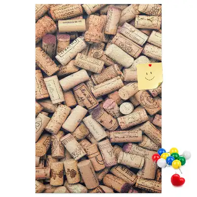 Wine cork note board