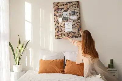 Wine cork note board