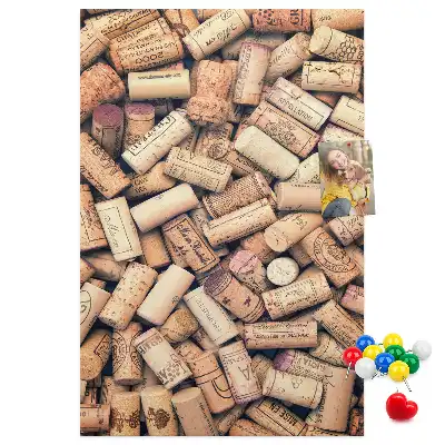 Wine cork note board