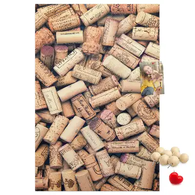 Wine cork note board