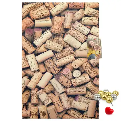 Wine cork note board
