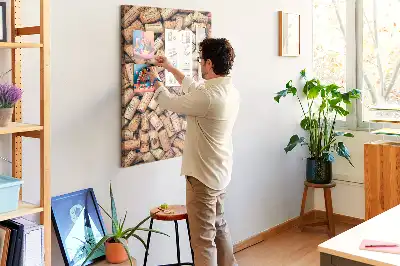 Wine cork note board