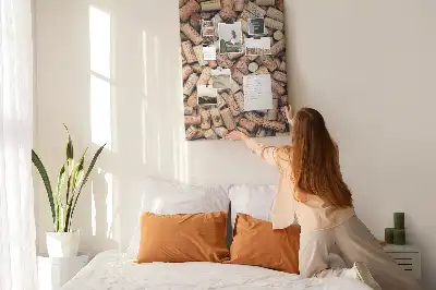 Wine cork note board